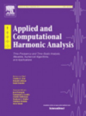 Applied And Computational Harmonic Analysis雜志