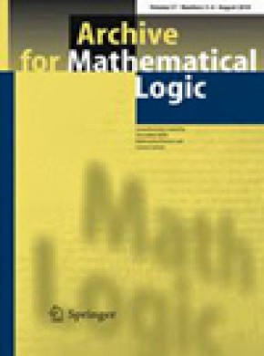 Archive For Mathematical Logic雜志