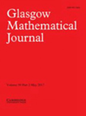 Glasgow Mathematical Journal雜志