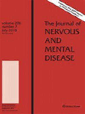 Journal Of Nervous And Mental Disease雜志