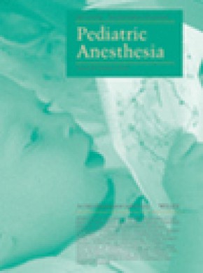 Pediatric Anesthesia雜志