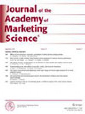 Journal Of The Academy Of Marketing Science雜志