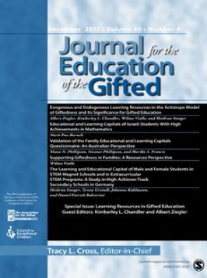 Journal For The Education Of The Gifted雜志