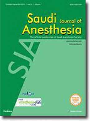 Saudi Journal Of Anaesthesia雜志