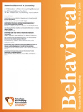 Behavioral Research In Accounting雜志