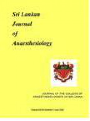 Sri Lankan Journal Of Anaesthesiology雜志