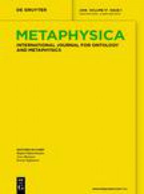 Metaphysica-international Journal For Ontology & Metaphysics雜志