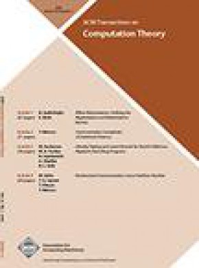 Acm Transactions On Computation Theory雜志