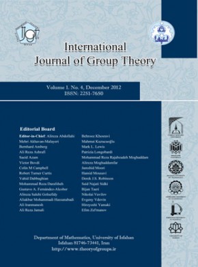 International Journal Of Group Theory雜志