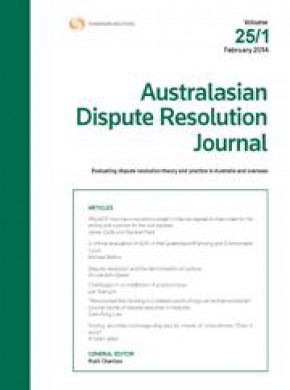 Australasian Dispute Resolution Journal雜志