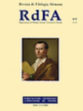 Revista De Filologia Alemana雜志