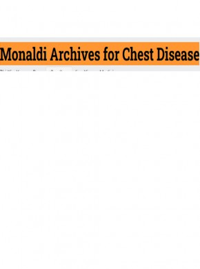 Monaldi Archives For Chest Disease雜志